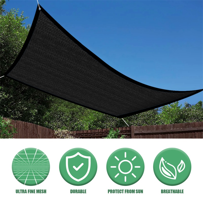 Verschlüsselt Schattierung Netz Polypropylen Sonne Schatten Segel Sonnenschutz UV Sonnenschutz Markise draussen Garten Balkon Schatten Netz Tuch