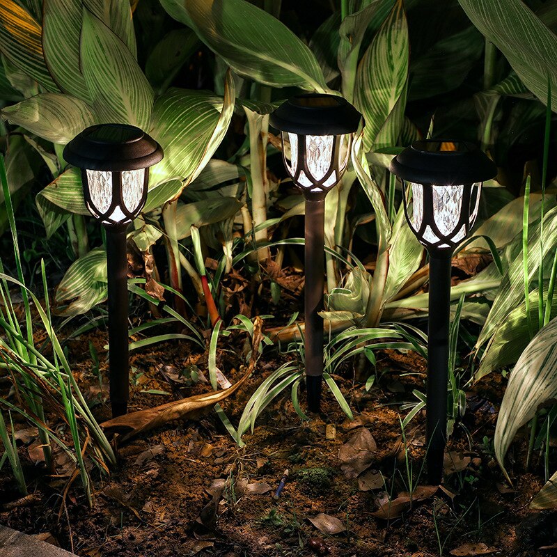 4 stuks buitenlampen op zonne-energie, tuinlampen op zonne-energie, priklampen, landschapsverlichting op zonne-energie voor looppaden, gazons, erven en terrassen.