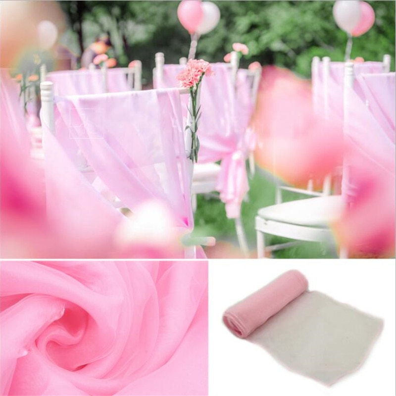 50pcs Multi Kleur Rood Wit Blauw Zwart Groen Satijn Land Evenement Feestartikelen Saches Bruiloft Decoratie Stoel Tule Band tie