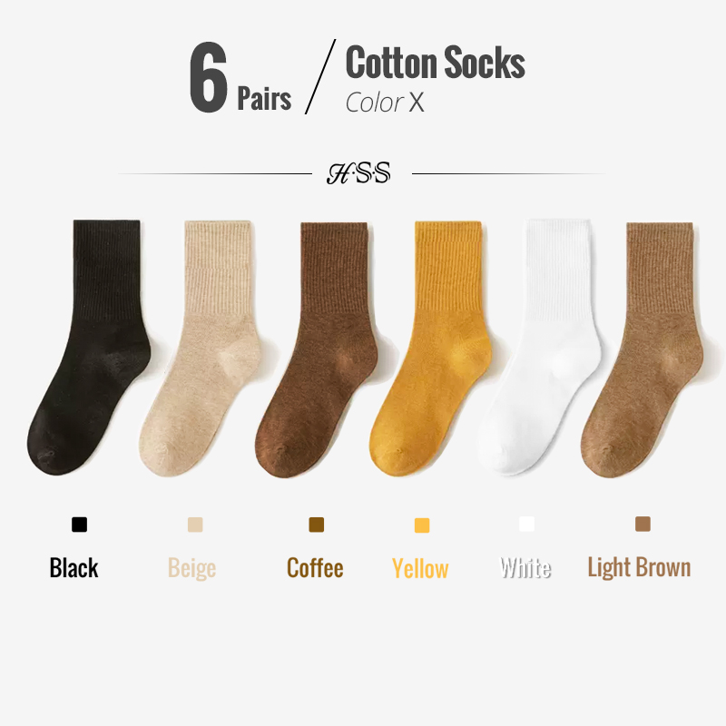 5/10 paires 95% coton peigné chaussettes hommes robe d'affaires chaussettes longues doux respirant printemps été chaussette colorée pour homme 5 paires/lot: Noir rouge