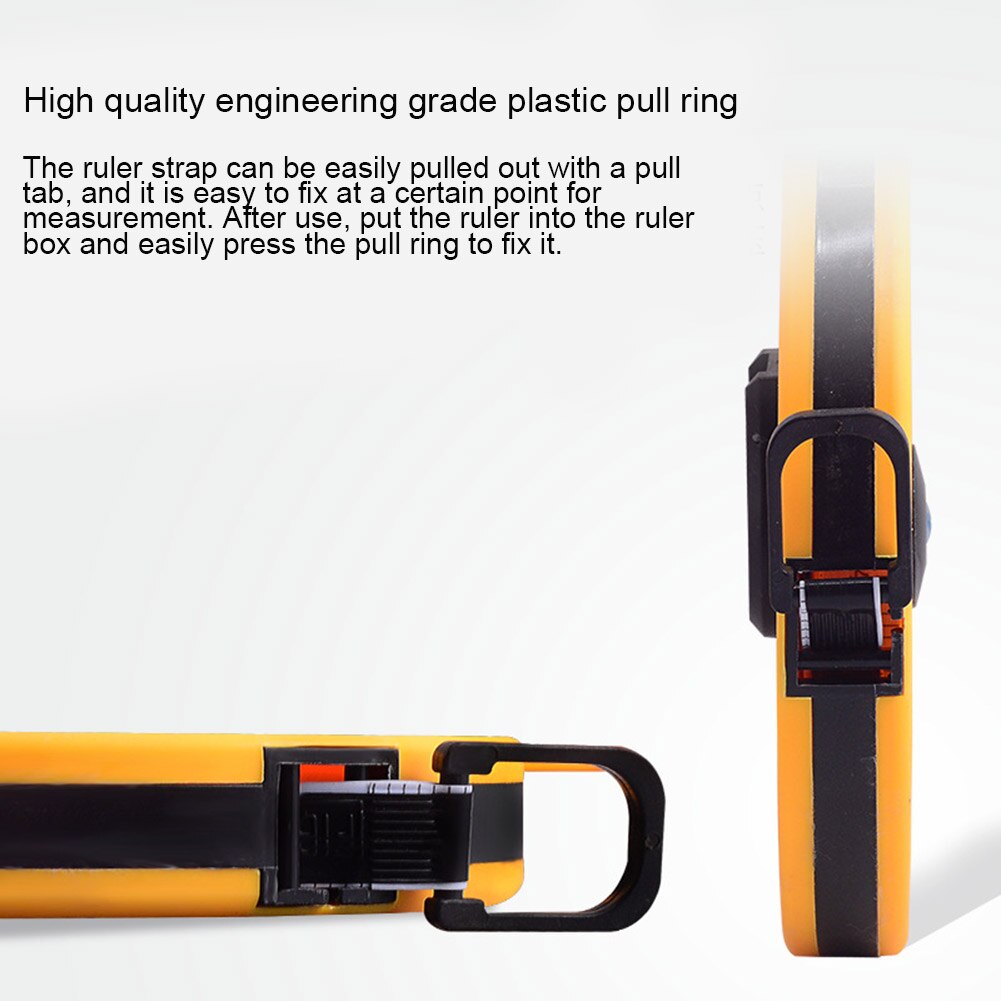 10/20/30/50/100M Hand Disc Ruler Carpenter Metric Measuring Meter Tape Measure Tool JDH99