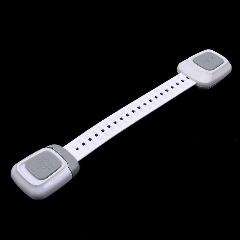 1 unid cerradura de gabinete de plástico protege la seguridad del bebé cierre para refrigerador seguro refrigerador cajón puerta armario niños cerraduras de seguridad para niños: gray