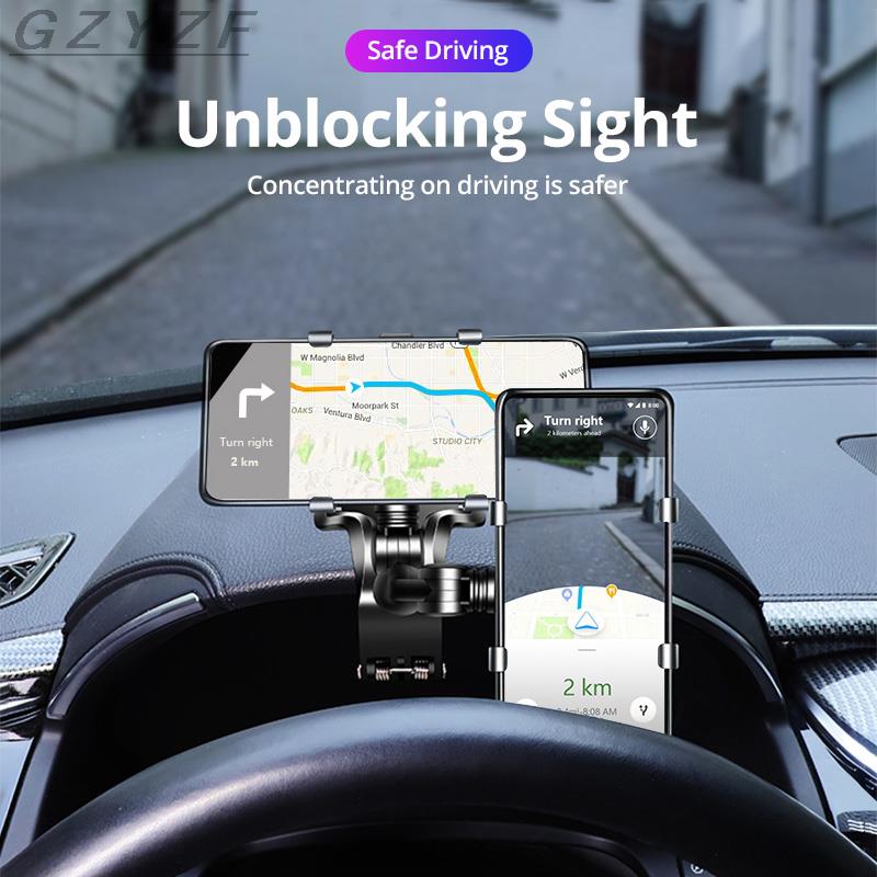 Soporte Universal de teléfono móvil para salpicadero de coche, soporte de 1440 grados para Smartphone, para coche, GPS, novedad