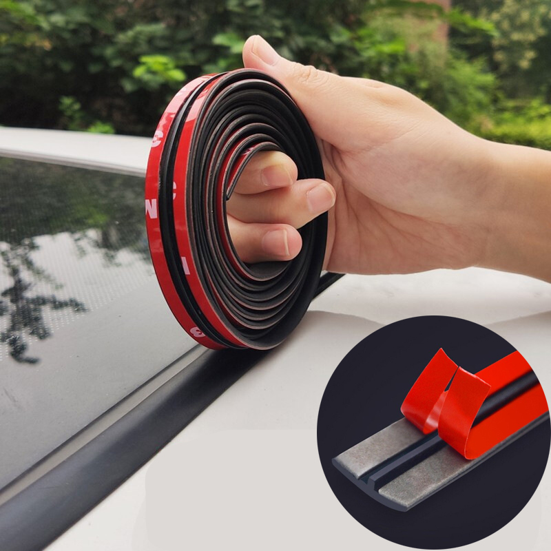 Gumowe uszczelki samochodowe paski uszczelniające krawędzie Auto dach szyba przednia uszczelniacz Protector paski uszczelniające okno taśma izolacyjna 14/19mm