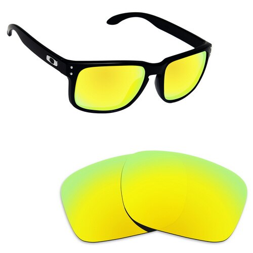 ToughAsNails Polarized Replacement Lenses for Oakley Holbrook Mix Frame - Varieties: Gold Mirrored