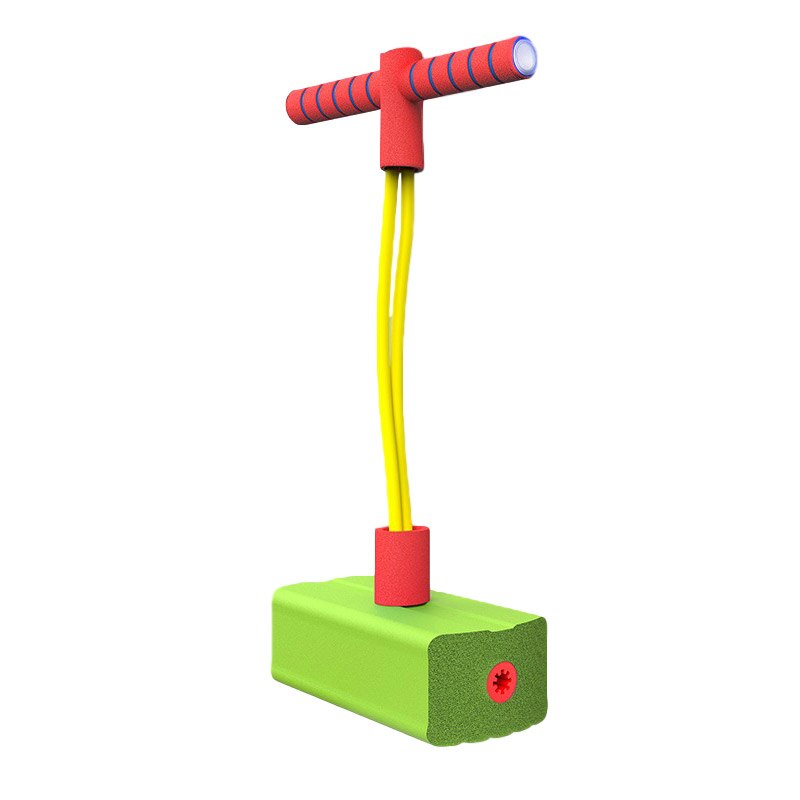 Frog Jumping Children Jumping Pole Toy Bouncing Device Bouncing Ball Doll Bouncing Pole Long Height Balance Training Equipment: GREEN-A