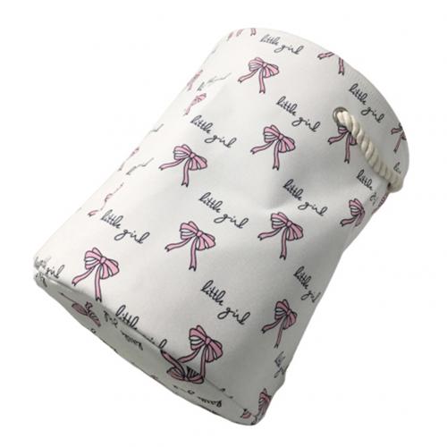 Foldable Laundry Basket Organizer Ballet Girl Bowknot Print Clothes Toys baskets bag Home Storage Bag Home Storage Organizer: Printing Bowknot