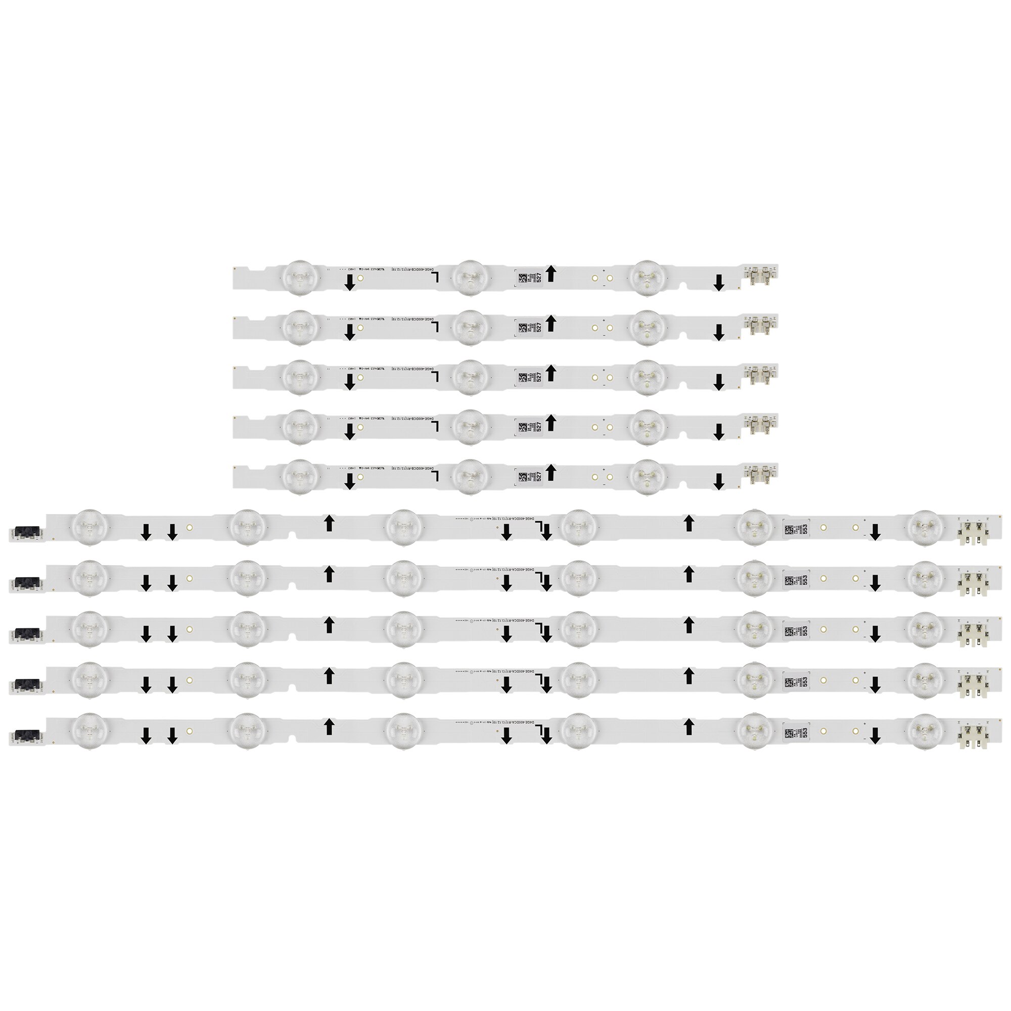 original 10 PCS/set LED backlight strip D4GE-400DCA-R1 R2 D4GE-400DCB-R1 R2 for CY-GH040CSLV5H