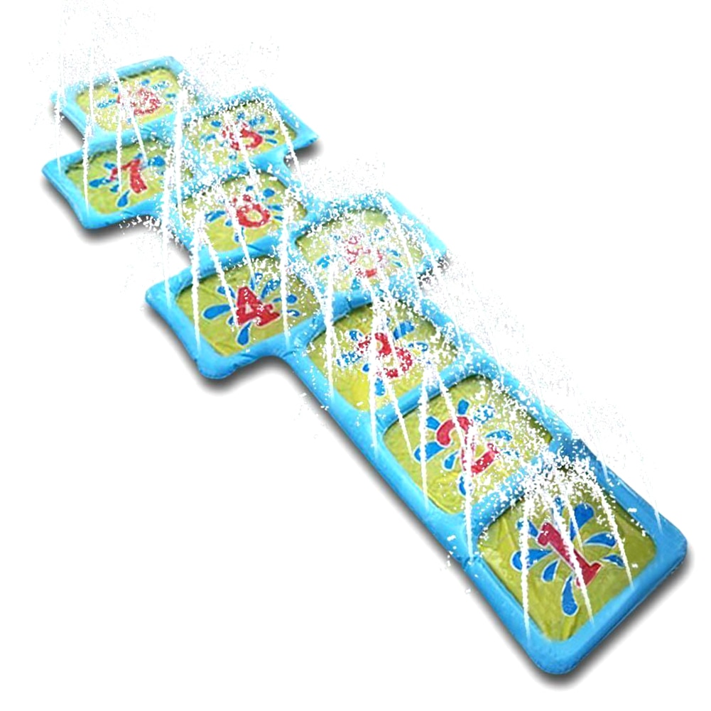 Binnenplaats Kinderen Leuke Zomer Hopscotch Opblaasbare Speelgoed Zwembad Outdoor Water Sprinkler Game Mat Spray Splash Spelen Accessoires