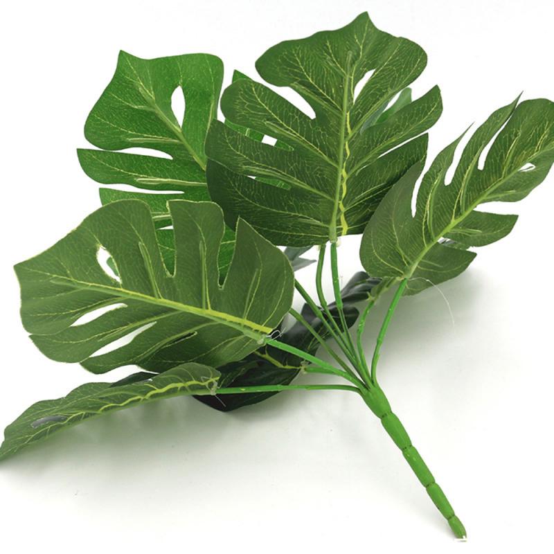 Artificial Turtle Leaf Table Mat Decor Placemat Simulation Plant Leaves For Hawaiian Tropical Jungle Party Home Decoration