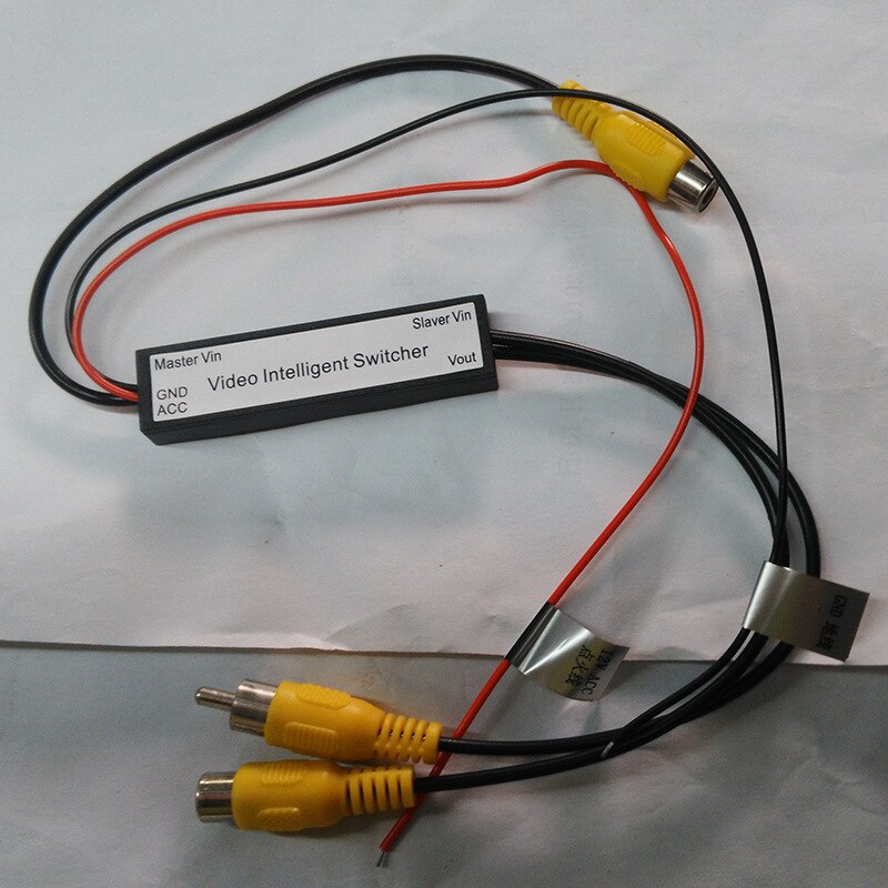 Autoelektroniikka kytke johdot  av 2 to be 1 av sisään tai av ulos auto dvr-tallennin gps johdot pysäköintikamera lcd-liitin sovitin