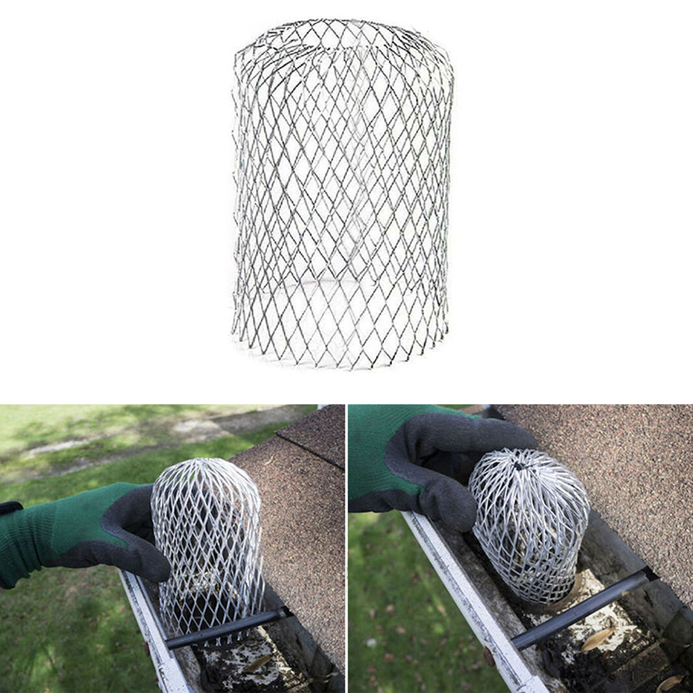 1 pc Aluminium Dachrinnen abdeckung wasserdichte wetterfeste nicht korrosive Dachrinnen schutz für 2-4 Zoll Fallrohre 150mm x 80mm