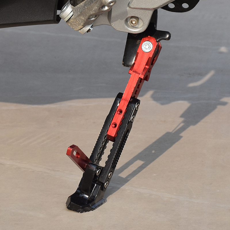 Motorcycle CNC Verstelbare Kick Stand Elektrische Voertuig Zijsteun Zijframe Aluminium Motorfiets Modificatie Accessoires