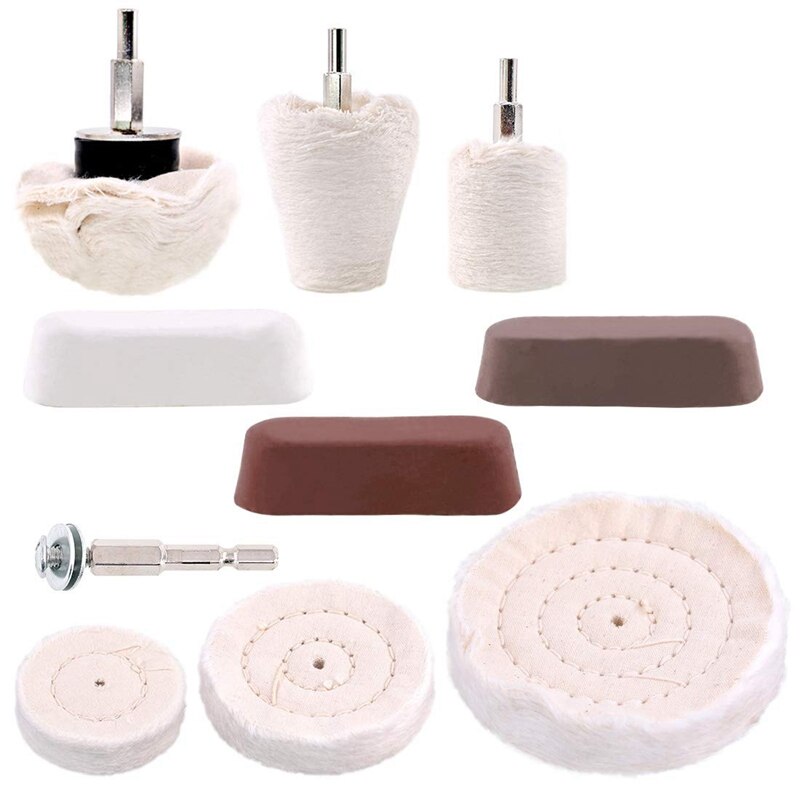 10 Pcs Buffing Pad Polishing Wheel Kits Rouge Comp... – Grandado