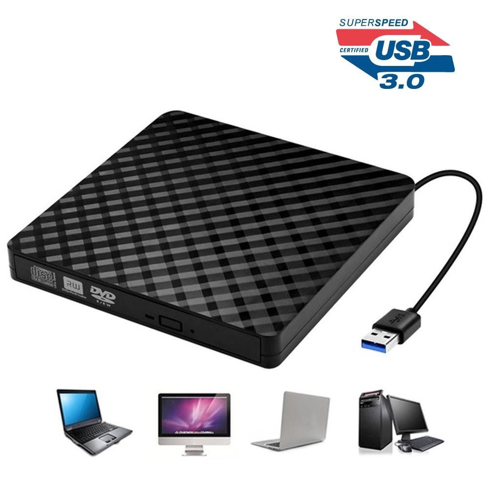 CD-ROM externo para ordenador portátil, unidad de DVD con USB 3,0, Unidad óptica, DVD-RW, VCD