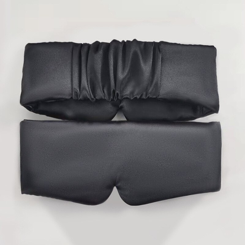 Masque de sommeil en Satin de soie pour hommes et femmes, confortable, cache yeux, ombrage, Patch pour la relaxation, élargi, sommeil, santé