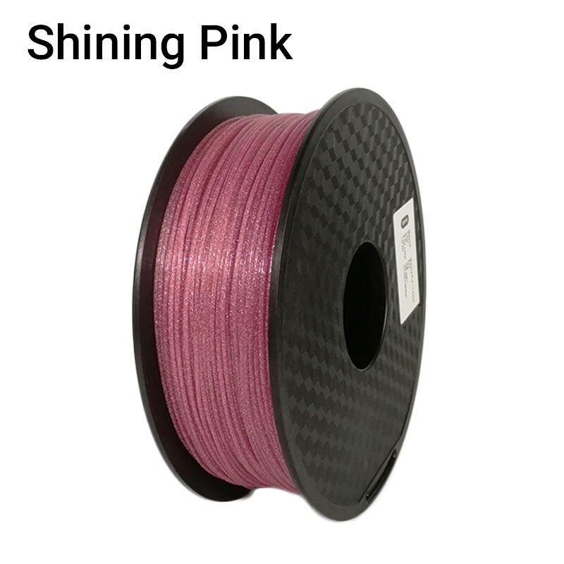 TOPZEAL – Filament brillant pour imprimante 3D, 1KG, 1.75mm +/- 0.03mm, brillant, noir, bleu, rose, doré, argent: Pink