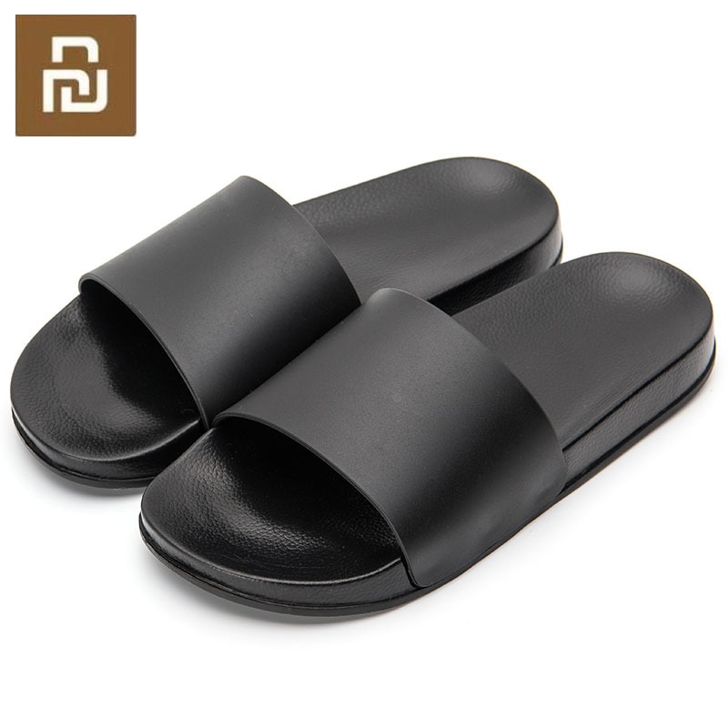 Xiaomi One Cloud Men Slippers Black and White Shoes Non-slip Slides Bathroom Summer Casual Style Soft Sole Flip Flops