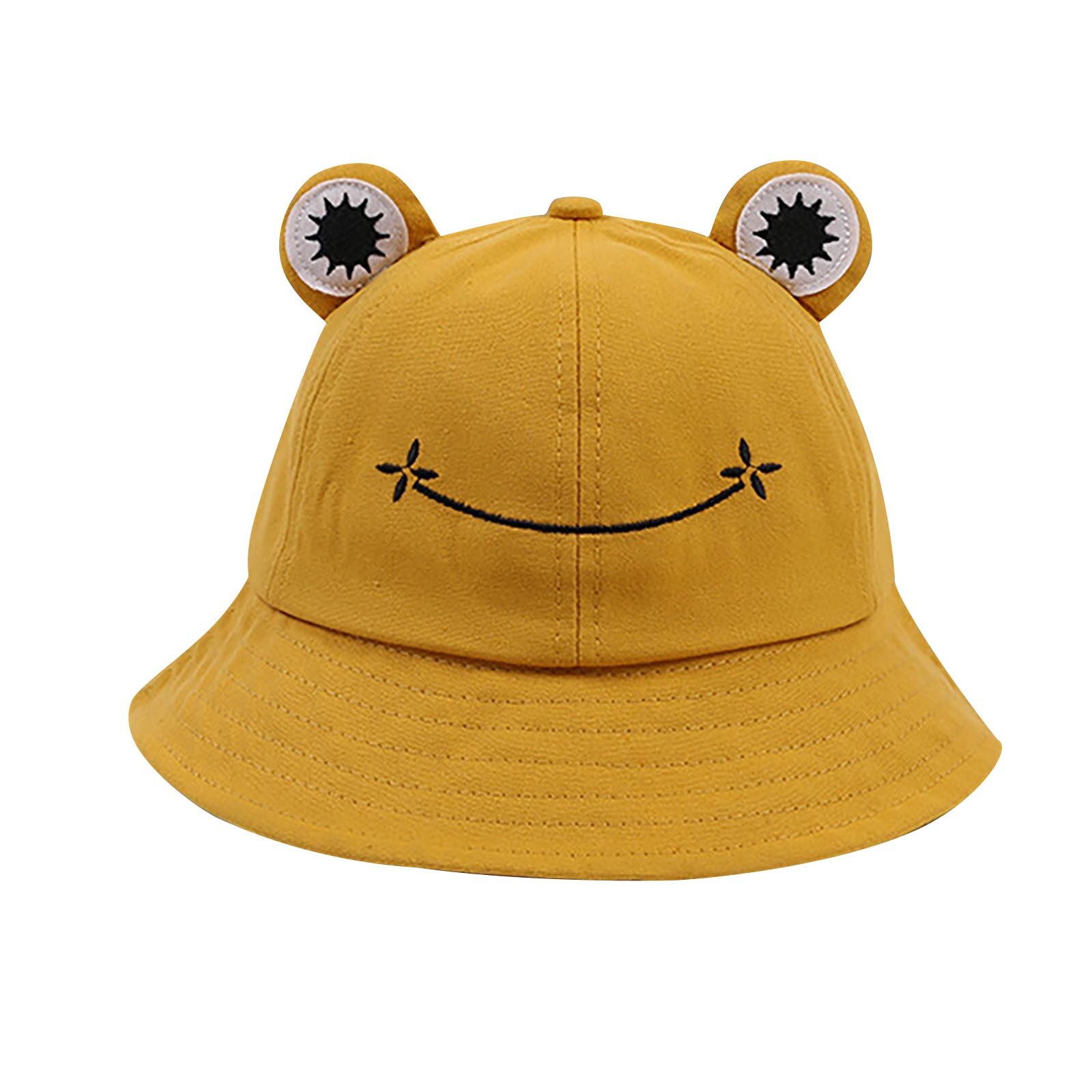 Girls Cute Frogs Hats Winter Cute Animal Hiking Beach Fishing Cap Hats Photography Bucket Hat Comfortable Photography Headdress: Yellow