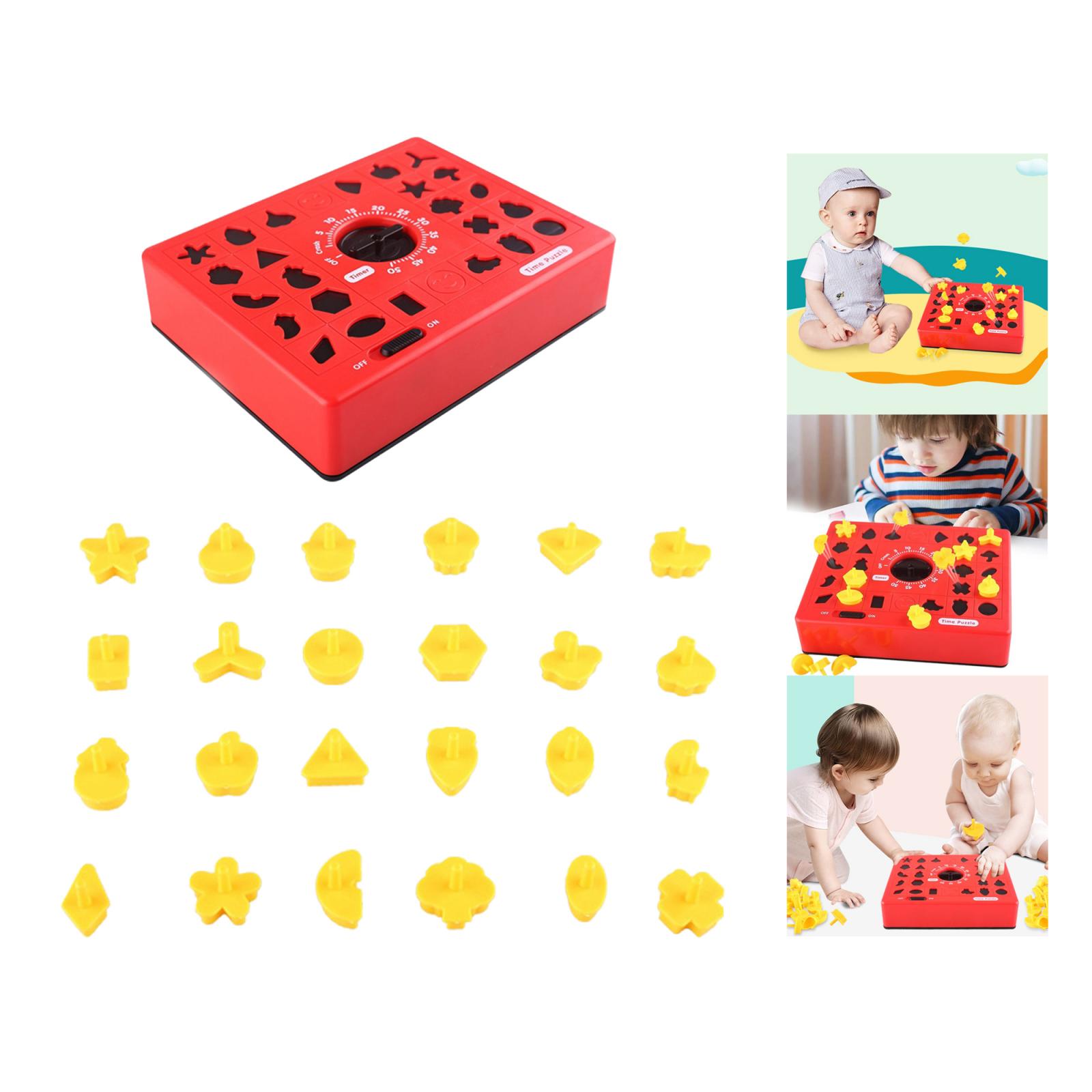 Children Fun Board Games Timing Time Matching Puzzle for Early Education Parent-Child Educational Toys for Boy