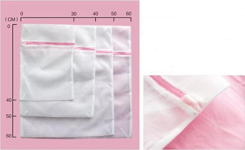 9 Größen Reißverschluss Faltbare Nylon Wäsche Tasche Bh Socken Unterwäsche Kleidung Waschmaschine Schutz Netz Gittergewebe Taschen