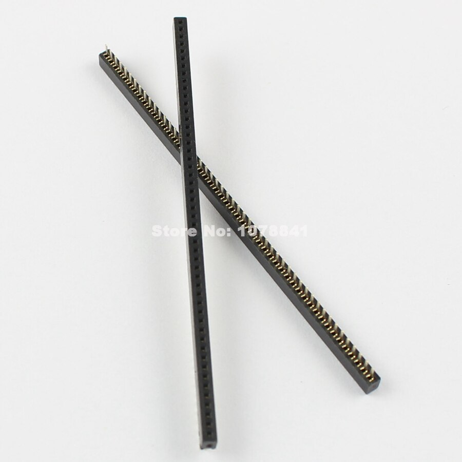 10 Stuks Per Lot 1Mm 1.0Mm Pitch 50 Pin Female Single Row Rechte Pin Header Strip