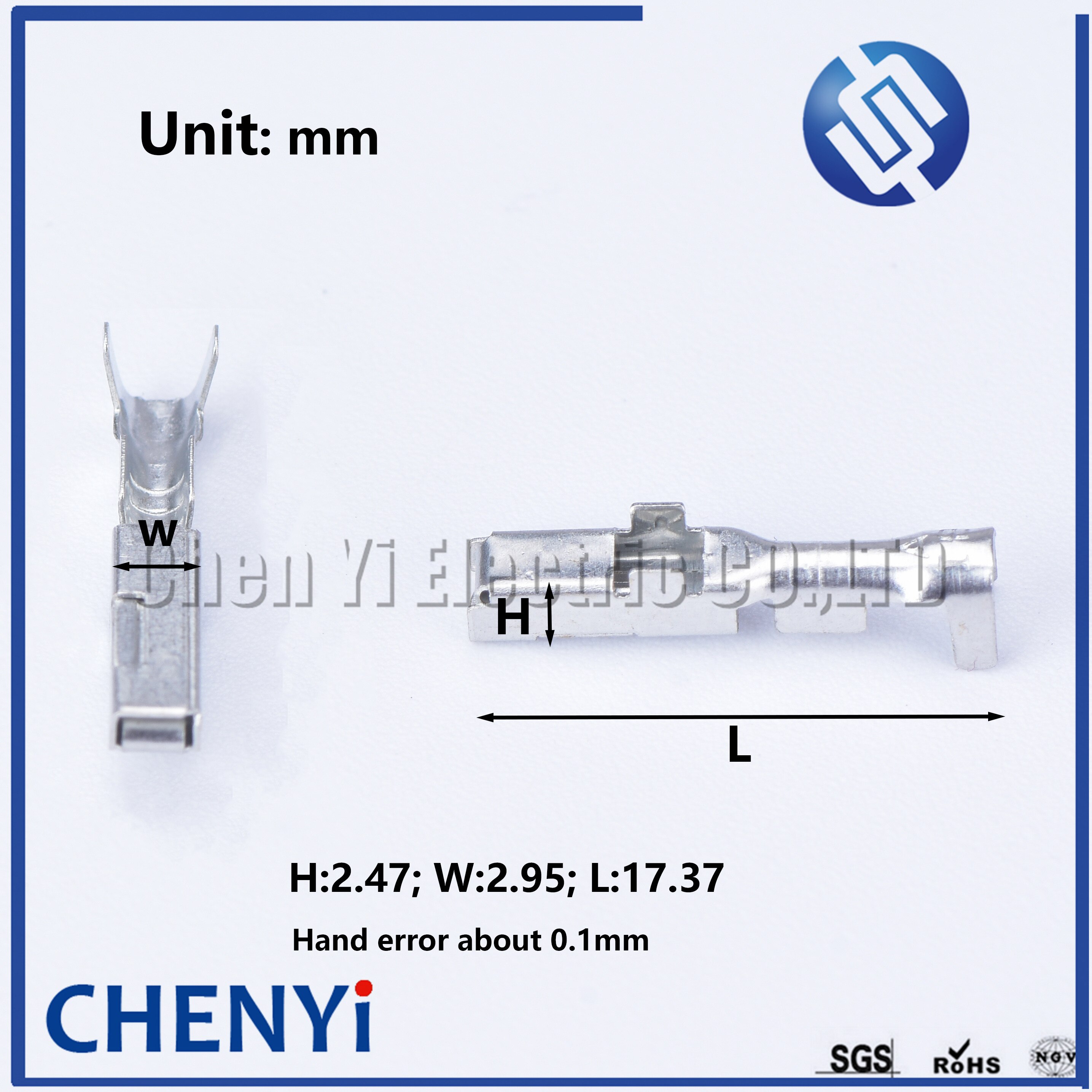 50 pcs crimping terminal 2.2 series auto wire connector pinsss 7116-4020 replacement of ST730675-3 8100-0460