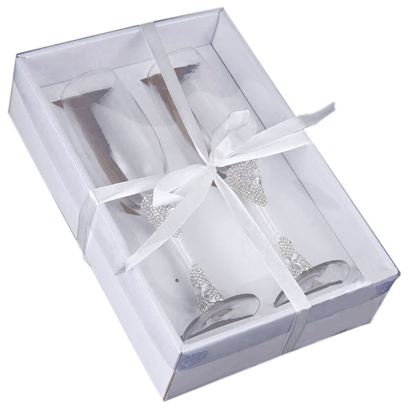 2 sztuk/zestaw kreatywny prezent dla nowożeńców i pana młodego kieliszki robić szampana ślub komplet kieliszków puchar opiekania czara ślubne dekoracje robić domu i hotelu