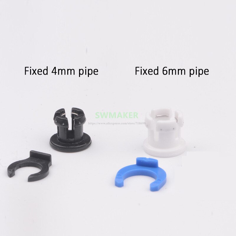 SWMAKER 1pcs Tube Coupling Collet bowden tube clamp + horse shoe Clamp Clip for 4mm 6mm tube 3D printer parts