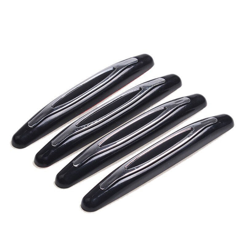 4Pcs Universal Car Door Protection Anti-collision Strip Bumper Protector Protective Guard Bar Anti-Rub Scrape Bumper Crash Bar: Lavender