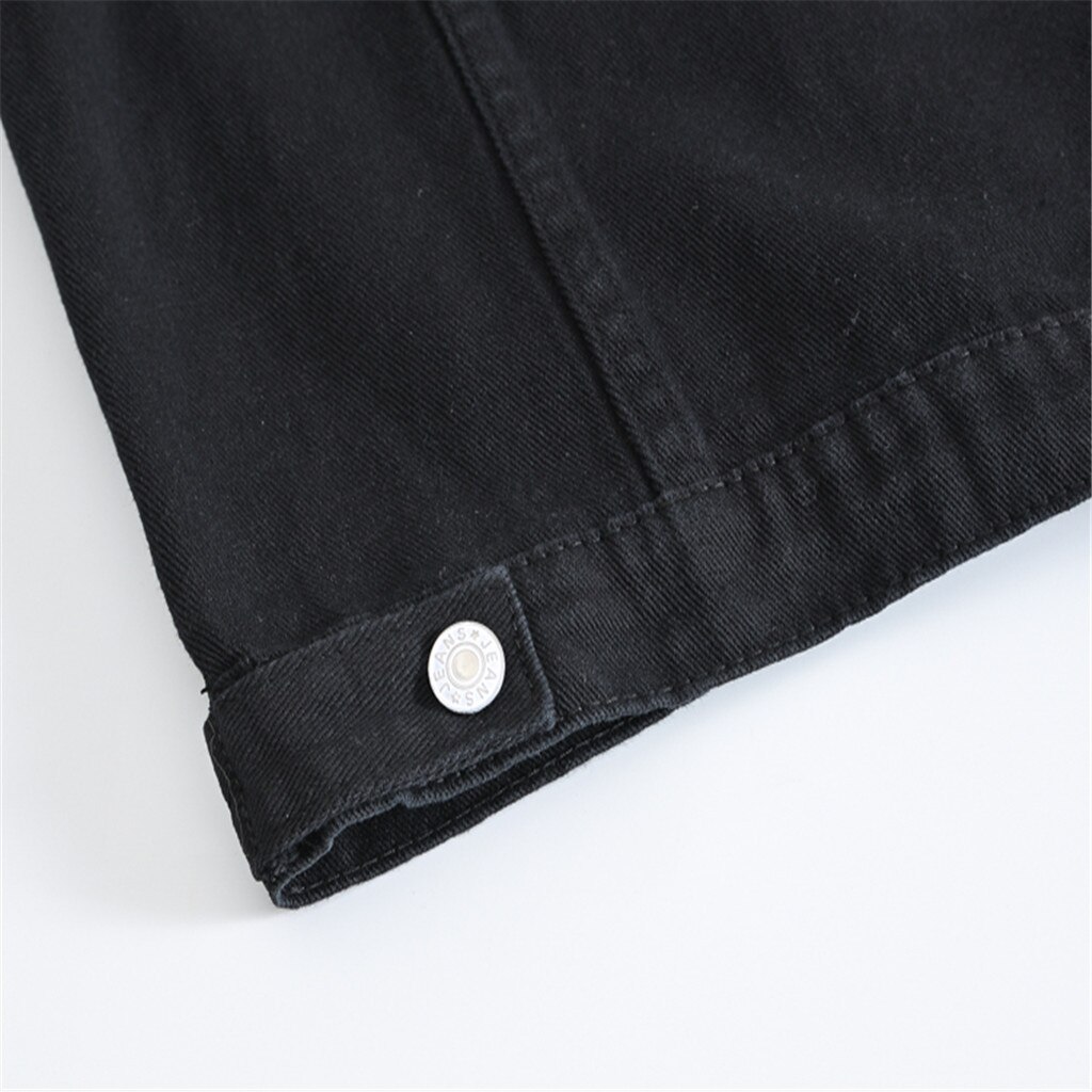 mannen vest mode toevallige denim jas mouwloos vest zwart vest denim vest top Y813