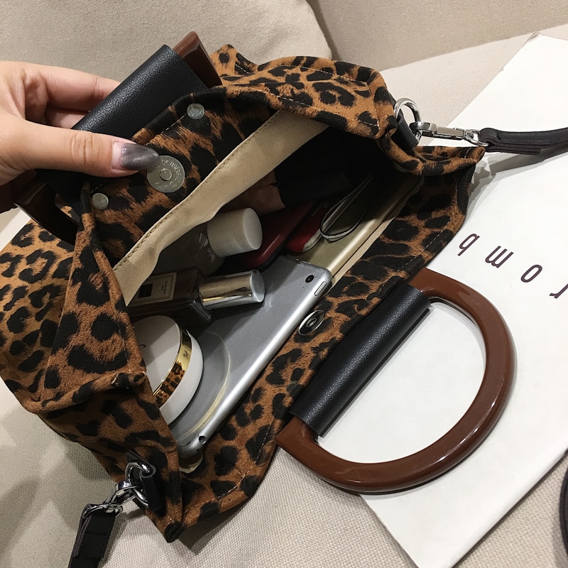 Leopard tote bags for women luxury handbags women with handle shoulder bag women's crossbody bags handbag