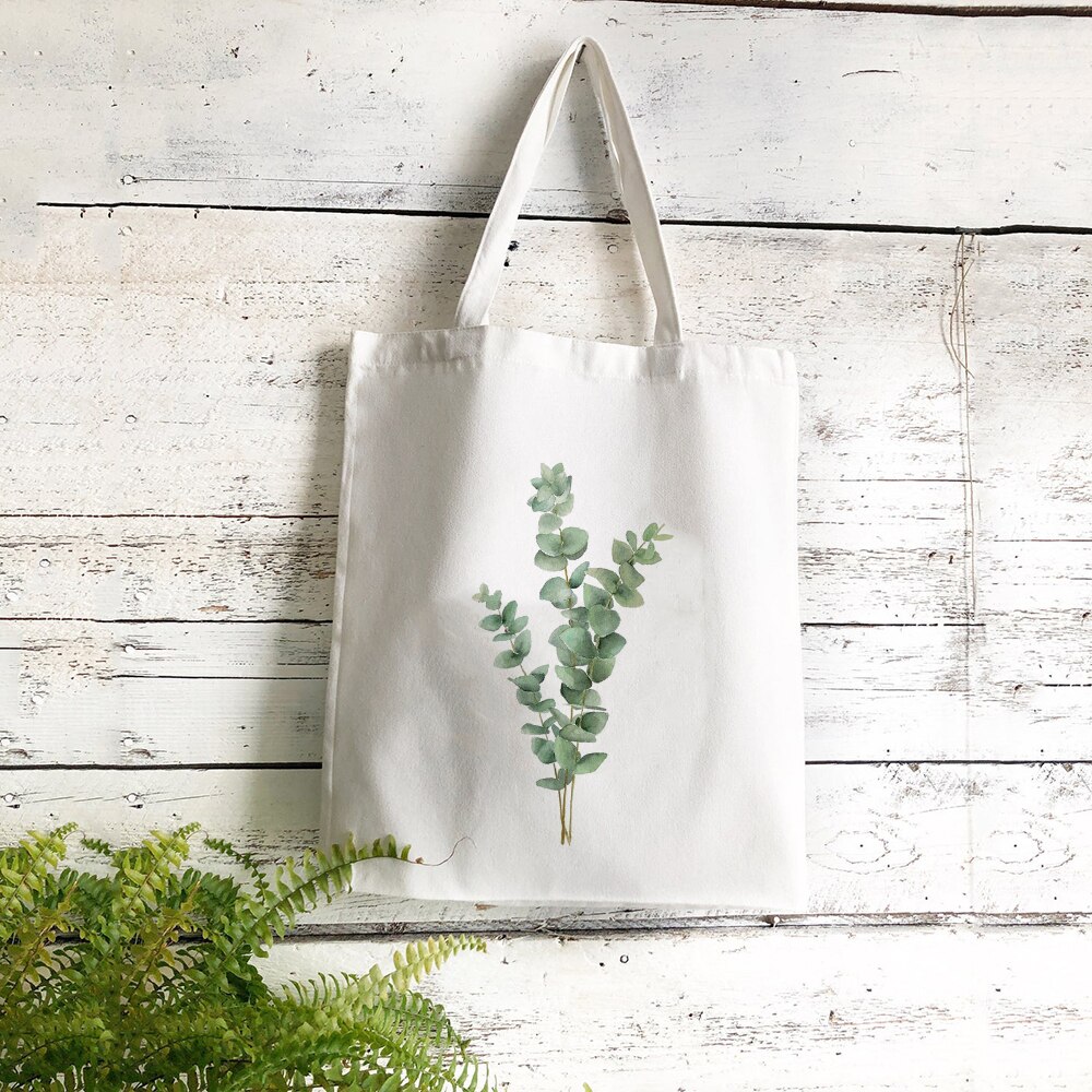Vrouwen Canvas Boodschappentas Vrouwelijke Canvas Doek Schoudertas Eco Handtas Tote Herbruikbare Grocery Shopper Tassen Studenten Boekentas: 1