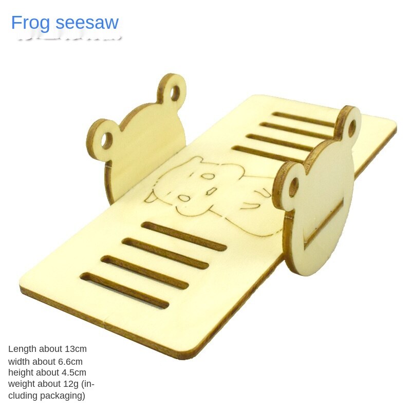Jouet d'entrainement pour animaux domestiques, labyrinthe, cloche, balançoire, Sport, échelle d'escalade, maison, Villa, nid, tunnel, Cage à Hamster: Seesaw