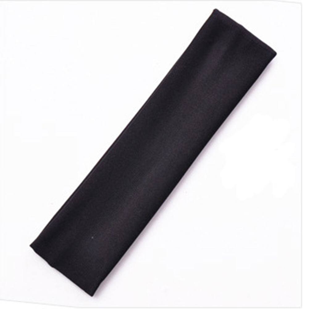 Sports Headbands For Women Solid Elastic Hair Bands Running Fitness Yoga Hair Bands Stretch Makeup Hair Accessories: black