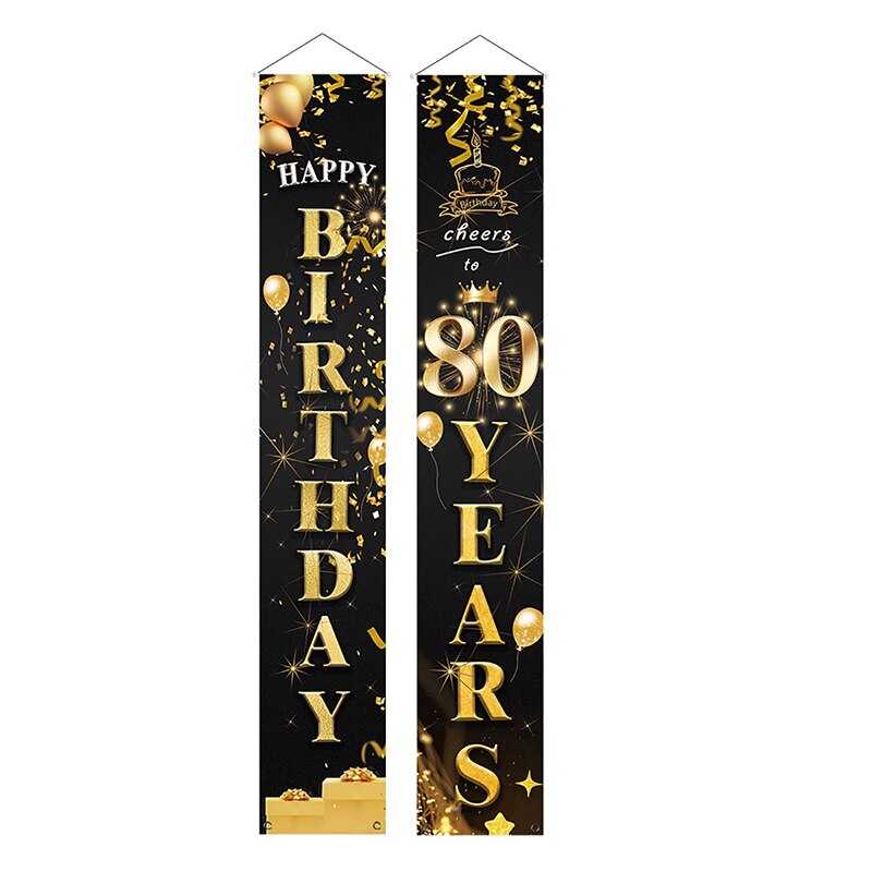 Birthday Door Curtain 50th Birthday Party Decorations Anniversary Party Supplies Adult 30 40 50 60 70 80 Year Birthday Party