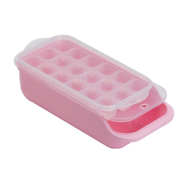 Silicone Ice Cube Trays with Lids Easy Release Flexible BPA Free Stackable Home GXMA