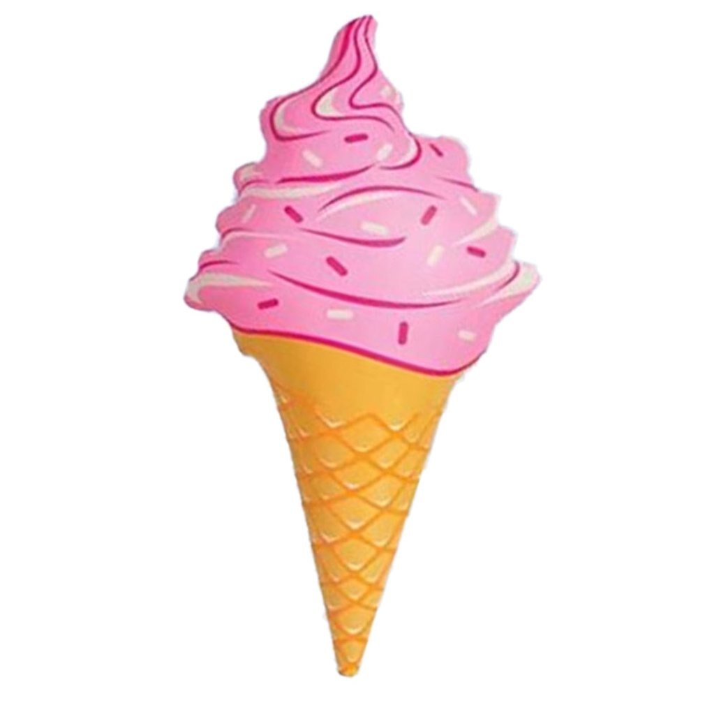 Funny Pool Float Water Fun Toys Swim Ring Ice Cream Shaped Inflatable Float Pool Accessories Floats Toys: Default Title