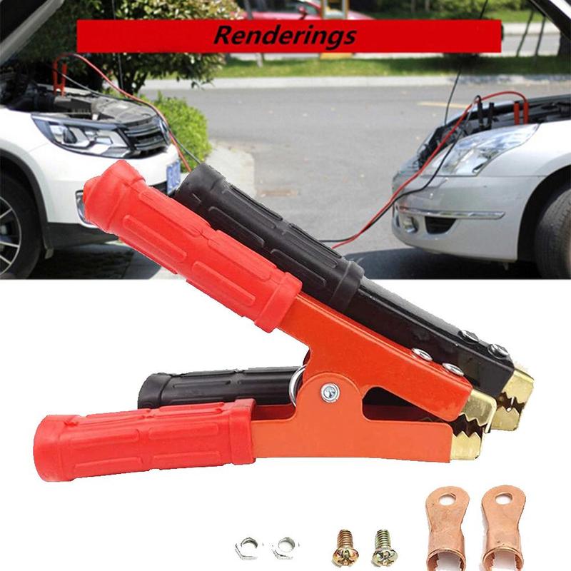 Zipper Alligator Clip Battery Clip Pure Copper Alligator Battery Connector Clip Clip Plastic Charging R0B4