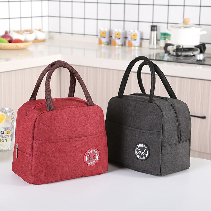 1Pcs Verse Koeler Zakken Waterdichte Nylon Draagbare Rits Thermische Oxford Lunch Tassen Voor Vrouwen Handige Lunchbox Tote Voedsel tassen