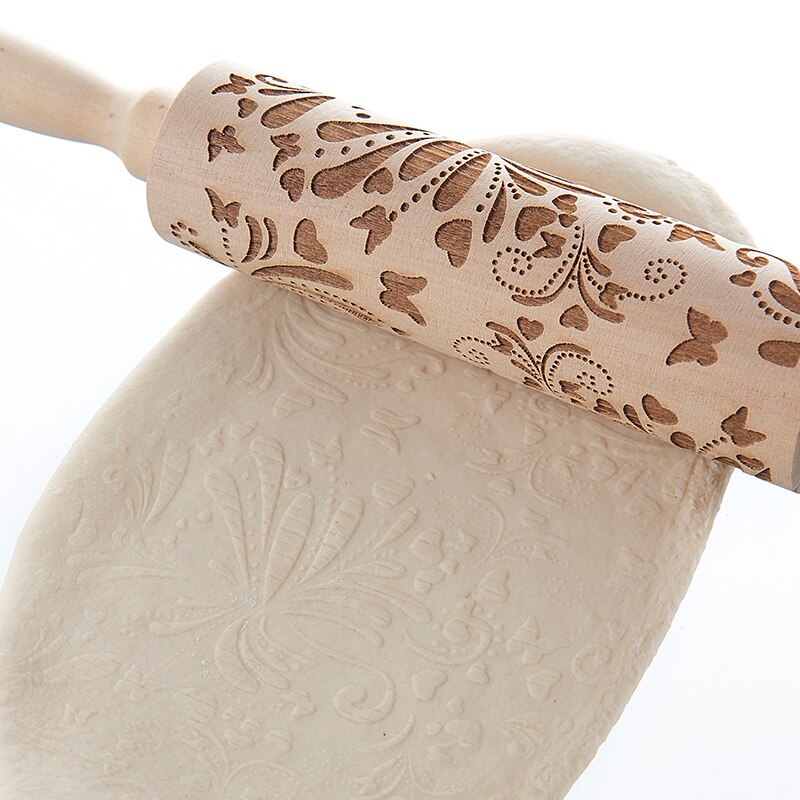 Kerst hert cartoon bakken deegroller taart koekje fondantdeeg gegraveerde roller rendier sneeuwvlok fondant taart reliëf