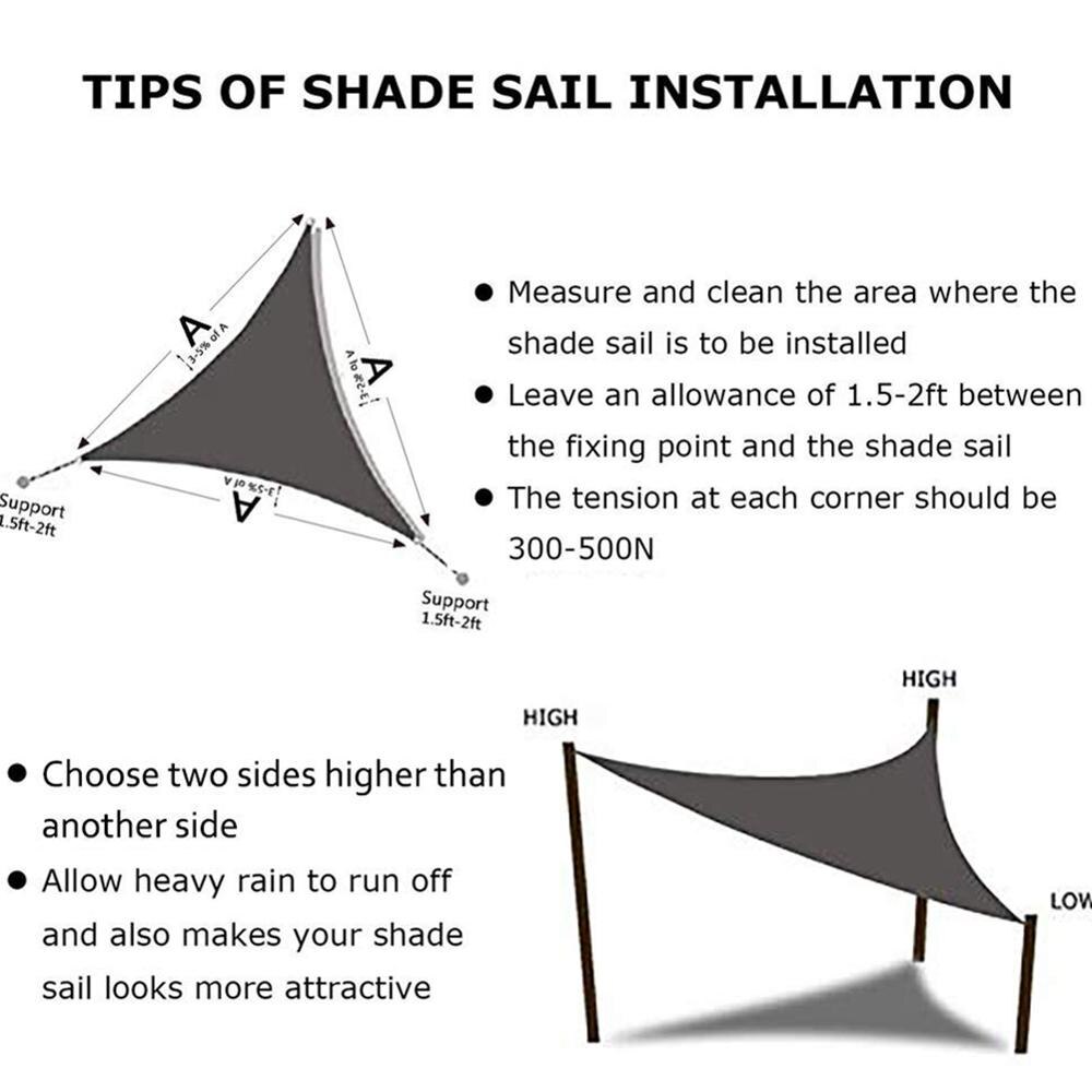 Awning Waterproof Canopy Tarp Triangle Sun Shelter Tent Trap Garden Canopy Sunshade Outdoor Camping Tents 타프