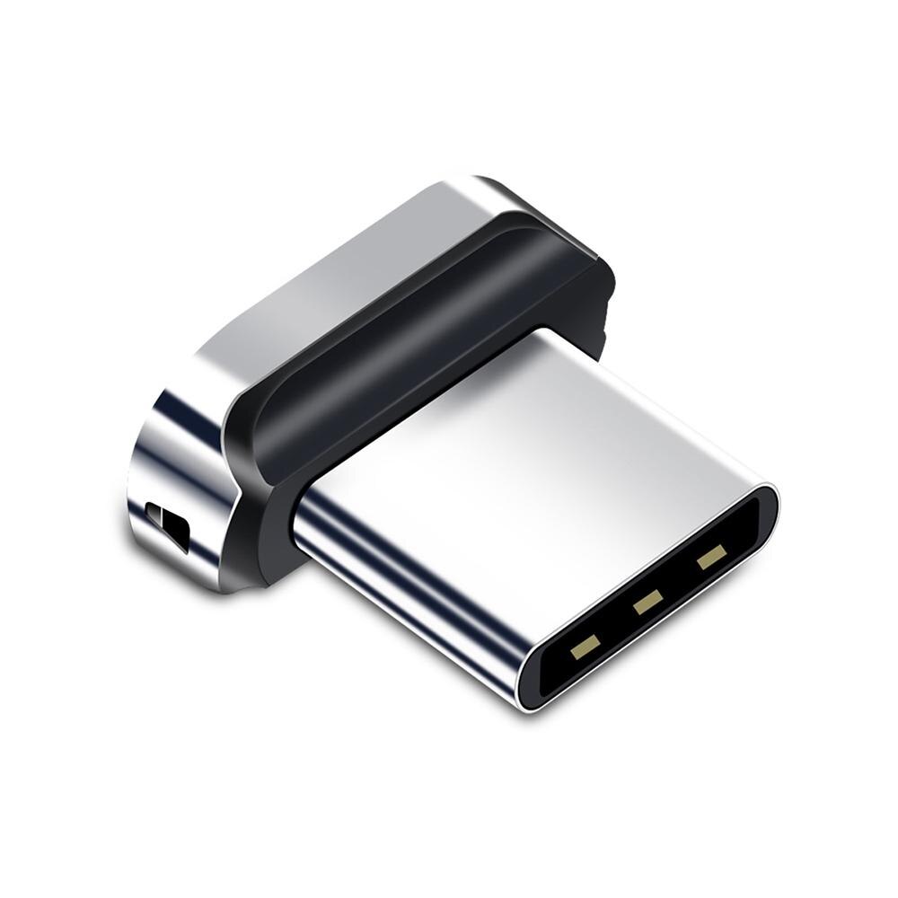 1/3/10Pcs Ronde Magnetische Kabel Plug Type C Micro Usb C 8 Pin Stekkers Snelle Opladen adapter Telefoon Microusb Type-C Magneet Plug: 1Pcs Type-C Plug