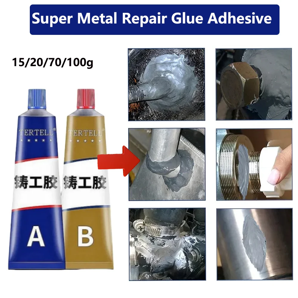 15-100g super reparationslim klæbemiddel let smeltet til metal aluminiumsstænger rustfrit stål kobber jern plast koldsvejseværktøj