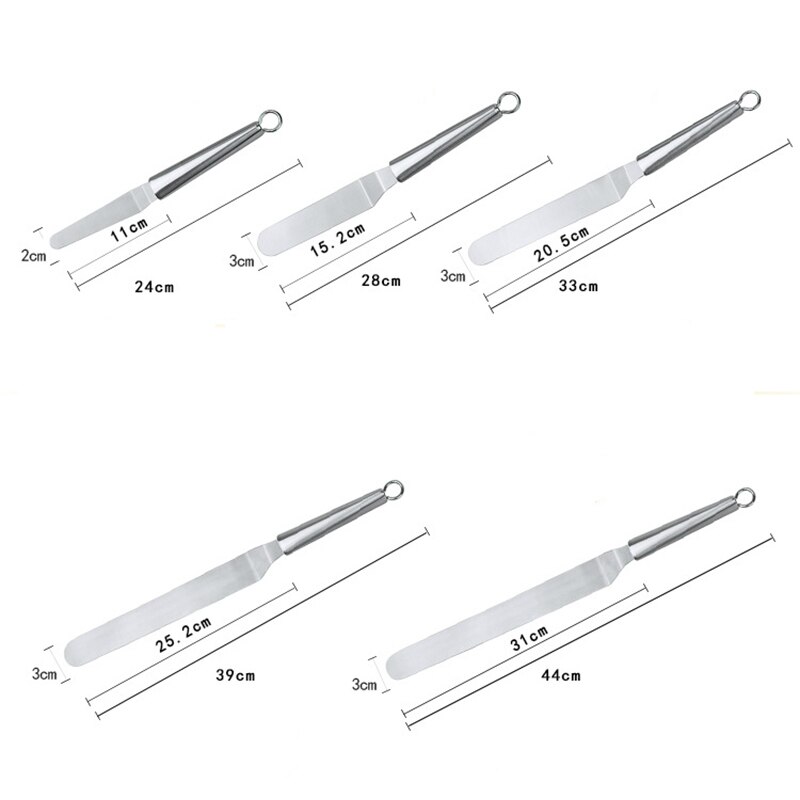 Cake Decorating Bakken Bakkerij Gereedschap Icing Spatel Van 4 6 8 10 Inch Rvs Frosting Mes Strooier Cake Accessoires