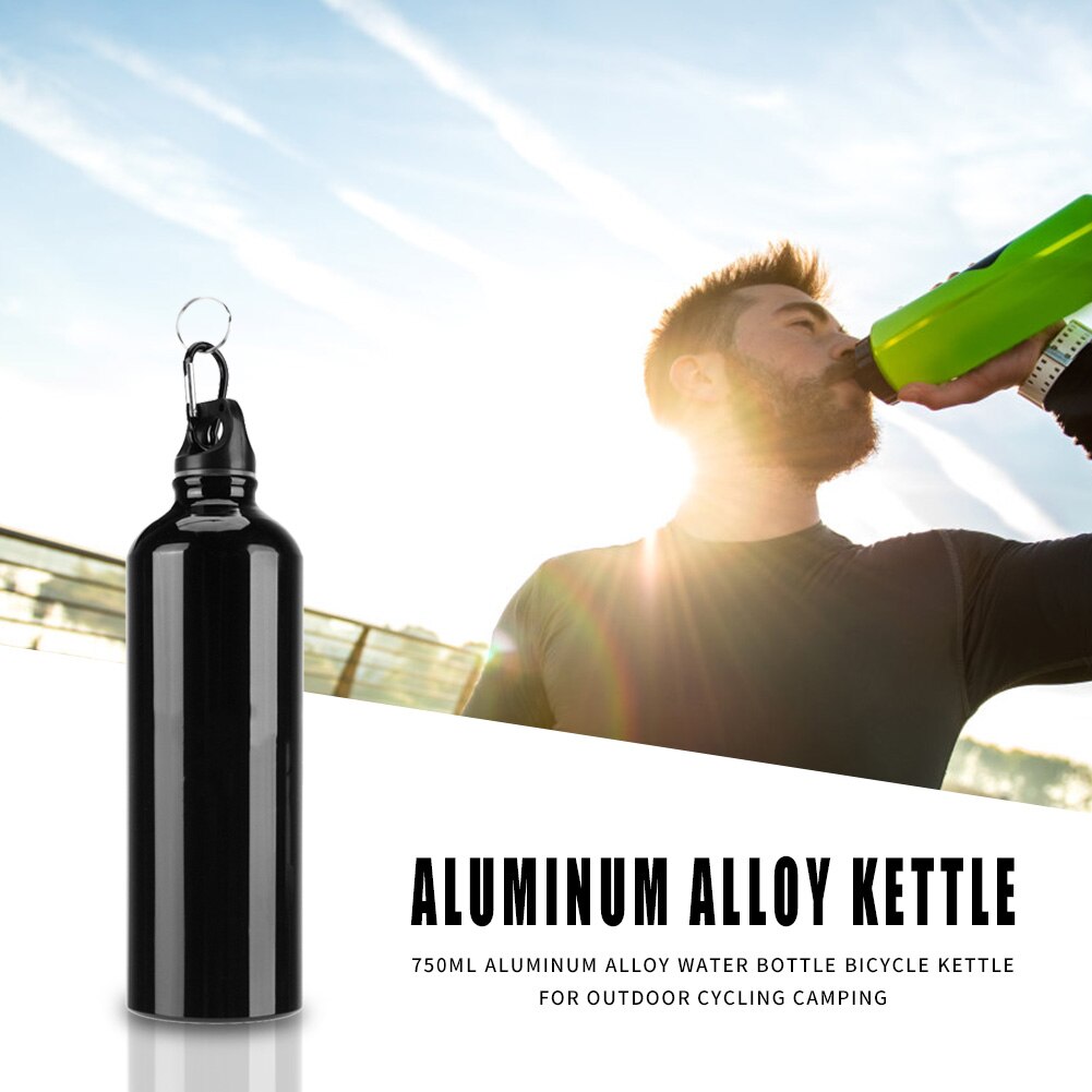 Ketel Mtb Fiets Waterfles Aluminium Outdoor Sport Fietsen Black Voor Outdoor Wandelen Fietsen Drink Tool