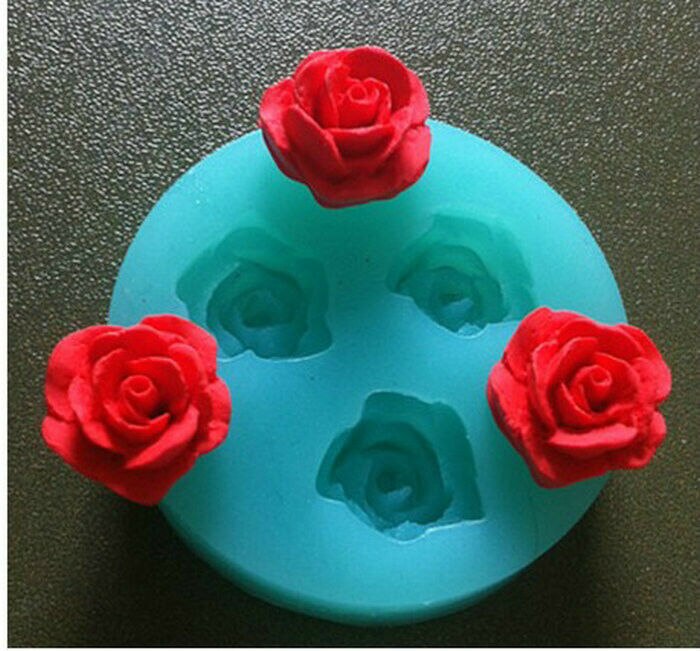 3D Rose Bloemen Chocolade Bruidstaart Decoreren Gereedschappen 3D Bakken Fondant Siliconen Mal Gebruikt Om Creëren Gegoten Suiker