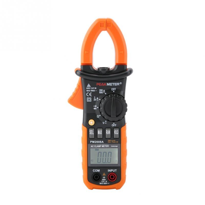 PEAKMETER Mini Digitale Multimeter Stroomtang PM2008A Multimeter Hoge Nauwkeurigheid Spanning Stroomtang Auto Range Beste Aanbieding