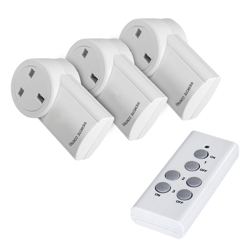 UK kabellos Auslauf Fernbedienung Steckdose Licht Schalter Haus Steckdose Licht Schalter Buchse + Fernbedienung UK Stecker Stecker DC 12V