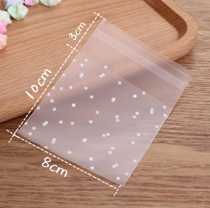 100 Stck/viel matt Weiß Stelle Western Pfannkuchen Tasche Süssigkeit Tasche Selbst Klebe Tasche Party Tasche: 8x10---3cm